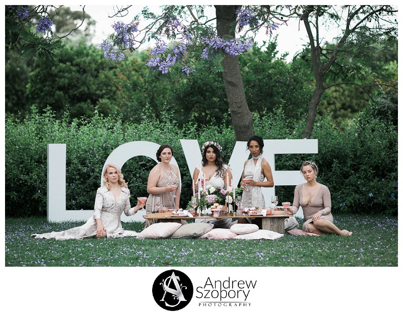 Bridal Tea Party under Jacaranda Trees 0817 - Bridal Tea Party Under The Jacarandas | Burnham Grove Estate